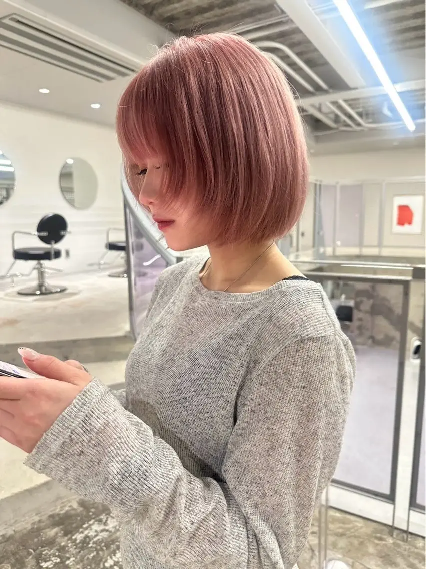 🩰カット+ダブルカラー🎀🤍の写真