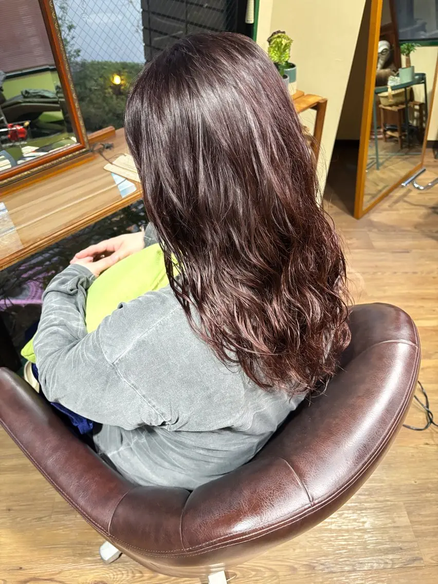ロング カット パーマ トリートメント . kanokoのヘアスタイル