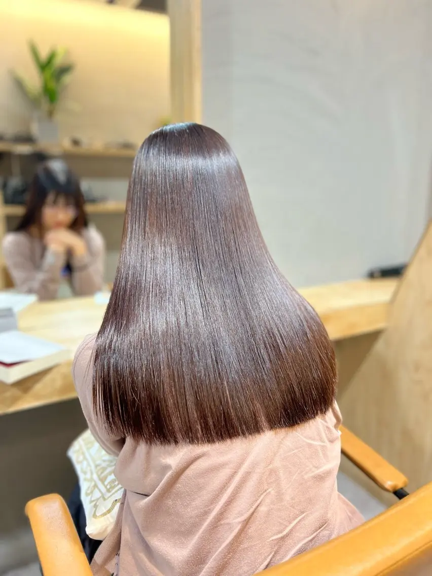 ロング 髪質改善 縮毛矯正 神戸ボブ✂️ ioe三宮/田 伸佳のヘアスタイル