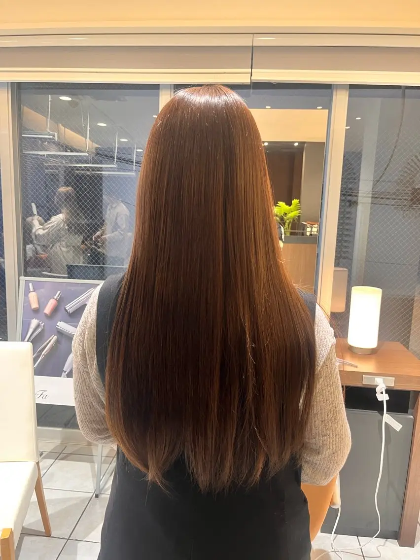 ロング トリートメント カット トリートメント 暖色艶カラー /Ayusa🎀のヘアスタイル
