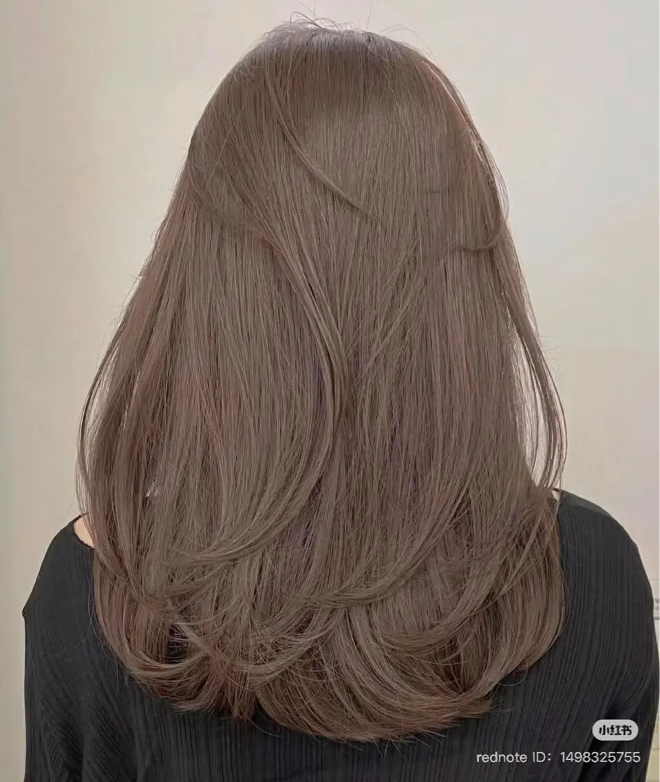 ロング 髪質改善 トリートメント ヘアカラー トリートメント ヘアセット 韓国風レイヤーカラー ライムのヘアスタイル