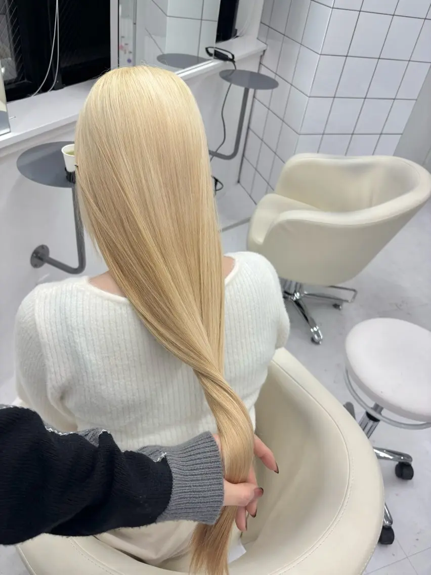 ロング カラー カット ヘアカラー トリートメント ヘアセット 🎗副店長/井上 竜 ブリーチ指名No.1のヘアスタイル