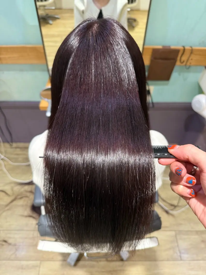 ロング カット ヘアカラー ✨️パーマ✨ たなかひろとのヘアスタイル