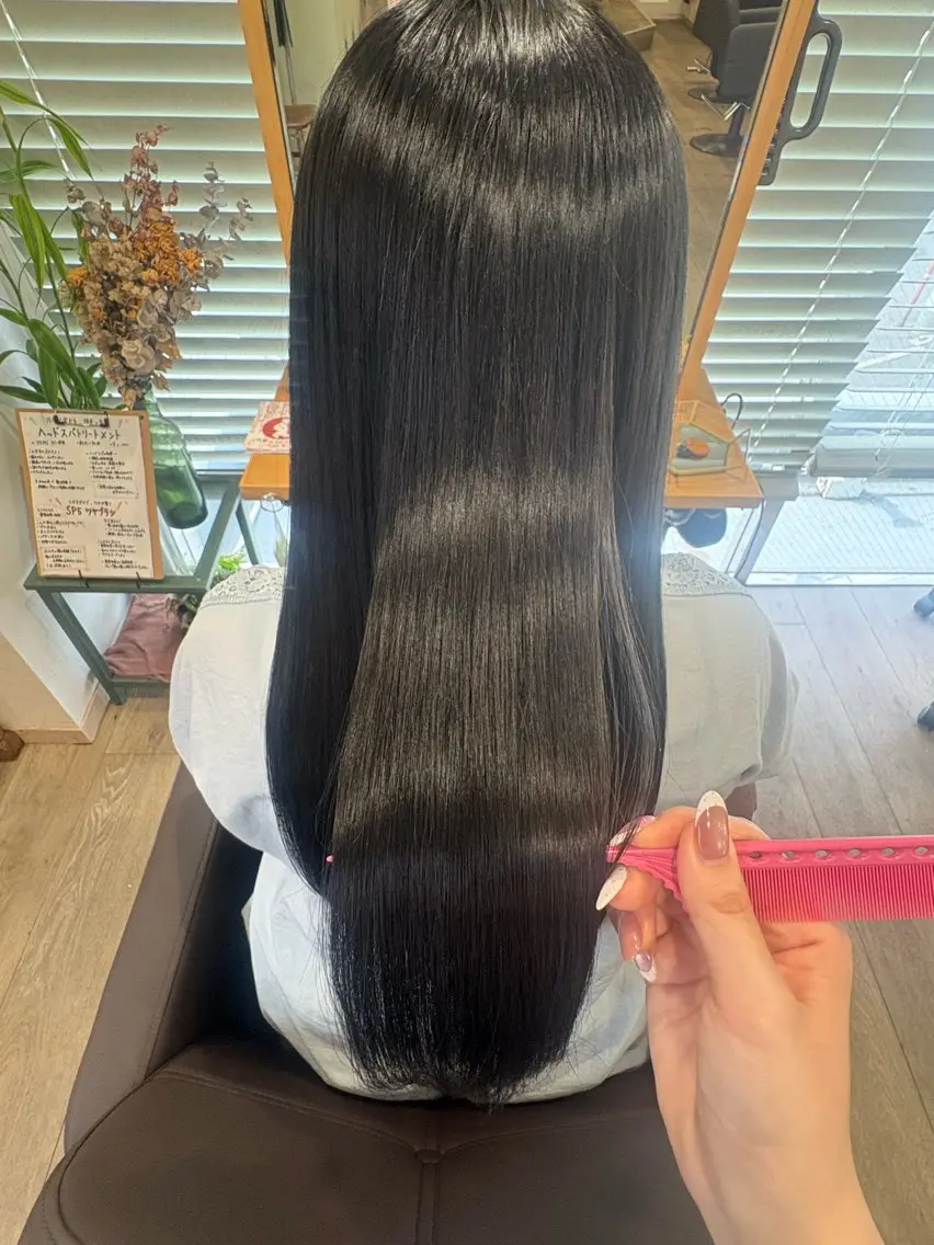 ロング カラー 髪質改善 🤍ちなつ /髪質改善ヘアエステのヘアスタイル