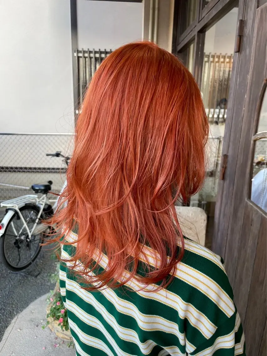 ロング カラー パーマ ヘアアレンジ 鈴木 未歩のヘアスタイル