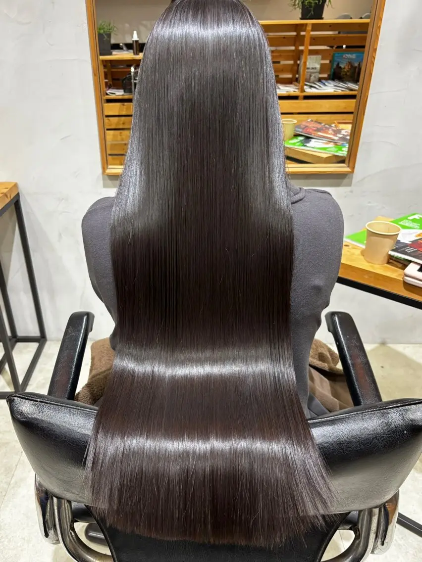 ロング カラー パーマ ヘアアレンジ ショートボブ ブリーチ ケアブリーチ ダブルカラー ハイライトカラー ヘアカラー トリートメント misa🫧ナチュラ ル縮毛矯正/髪質改善のヘアスタイル