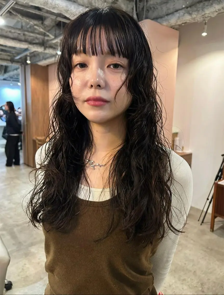 前髪カットの写真