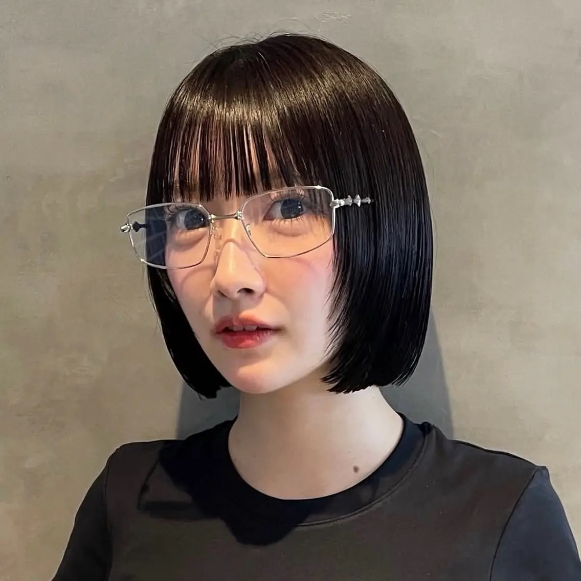 ショート 顔まわりレイヤー レイヤーカット カット トリートメント 360°キレイなボブ /ミヤノのヘアスタイル