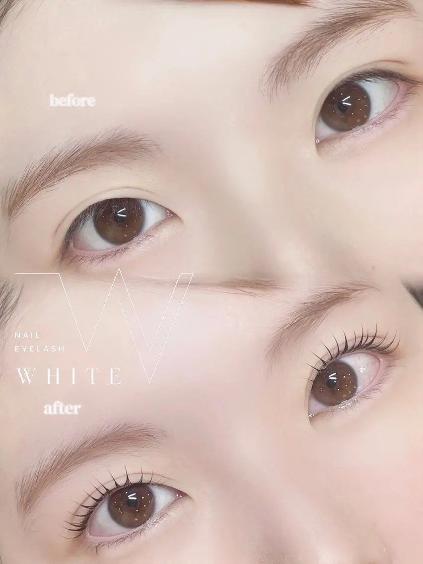 マツエク・マツパ まつげパーマ マツパ 🎀 mayu WHITE 🎀真菅のマツエク・マツパデザイン