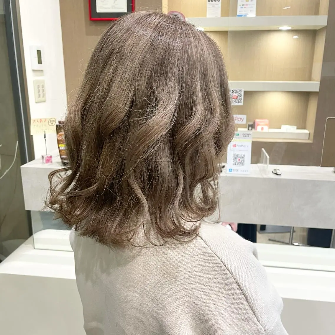 ミディアム カラー MATISSE藤崎 渕上 ジュビアイのヘアスタイル