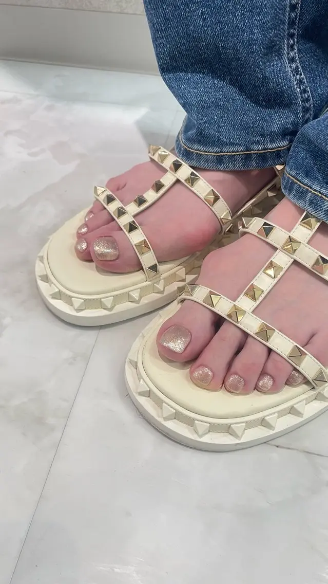 【オフあり】フットネイル ワンカラーの写真