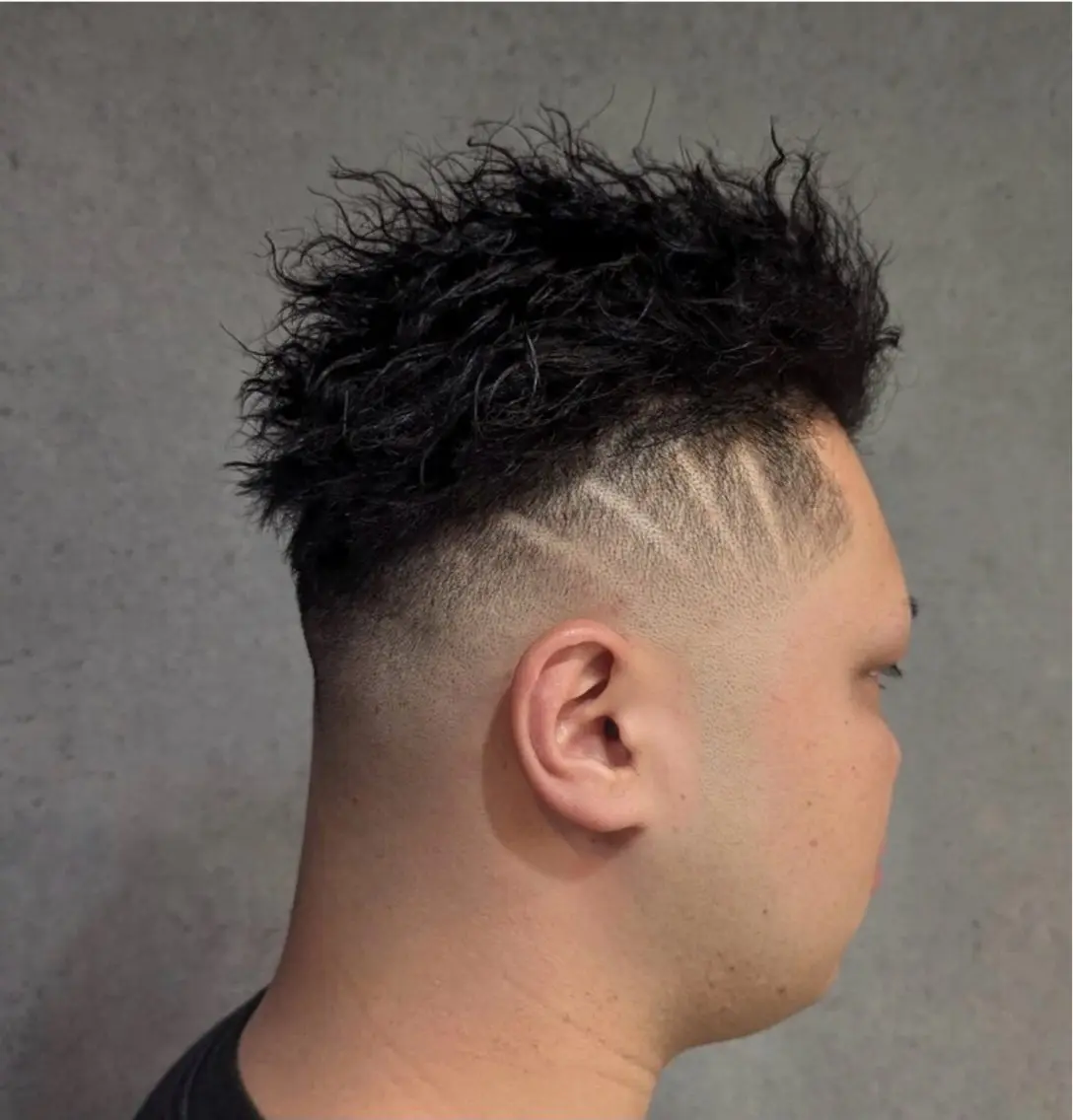 パーマ メンズ カット パーマ CUFFIA💈 天王寺メンズバーバーのヘアスタイル