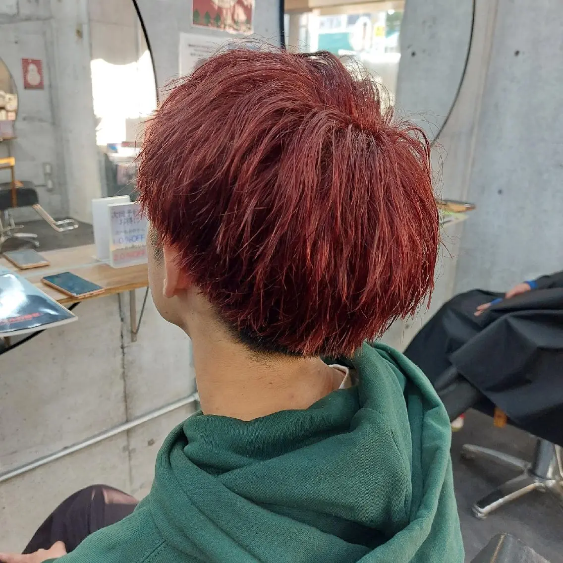 メンズ カラー ダブルカラー カット ヘアカラー EMI SANのヘアスタイル