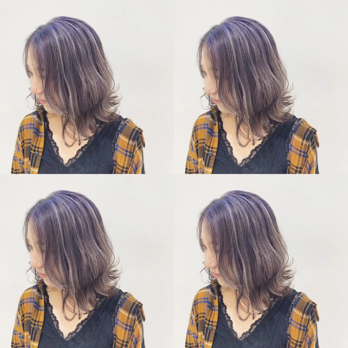 セミロング カラー ハイライトカラー ハイライト 🌻Insta指名 NO.1🌻Shoのヘアスタイル