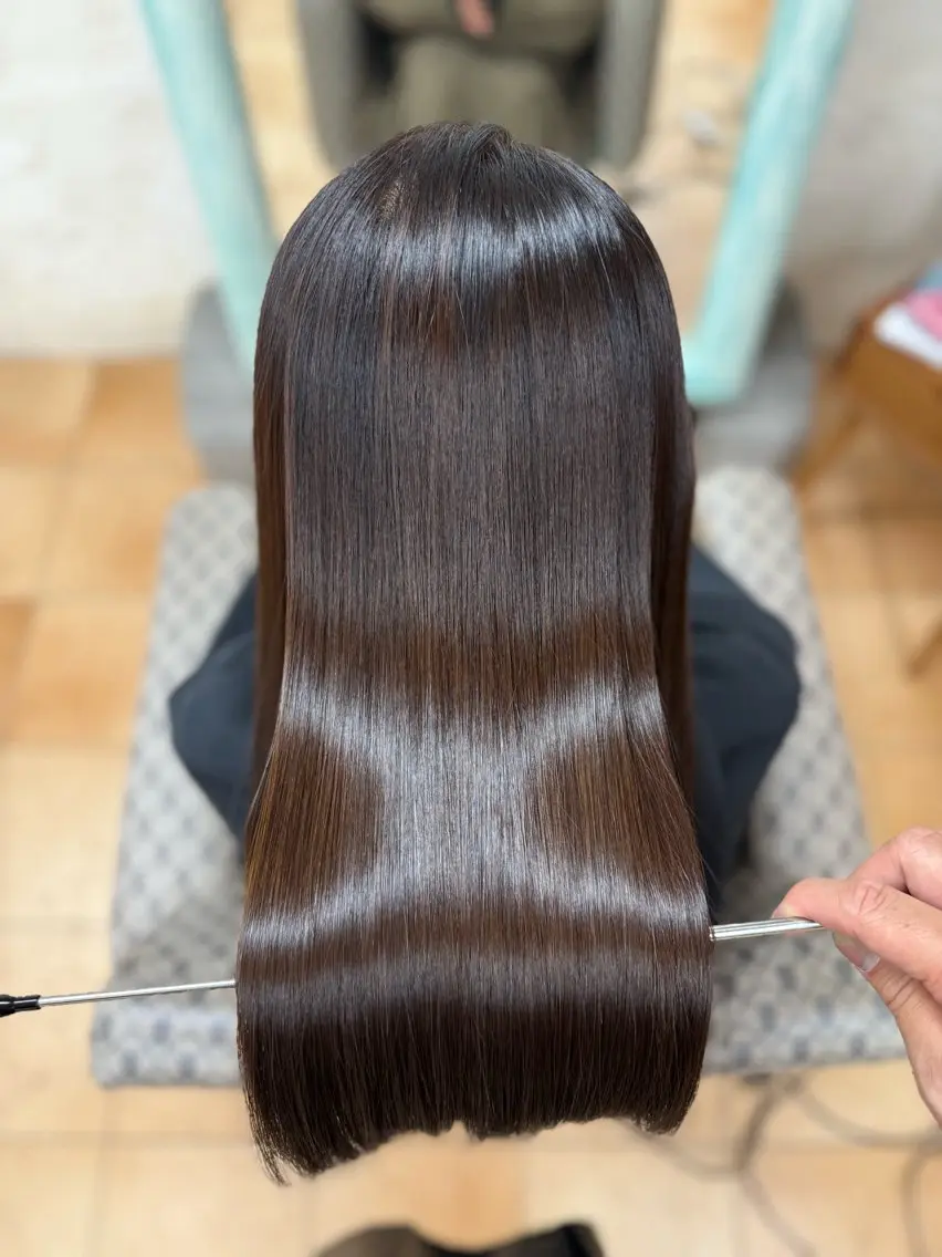 セミロング 髪質改善 トリートメント トリートメント dolphin ownerのヘアスタイル