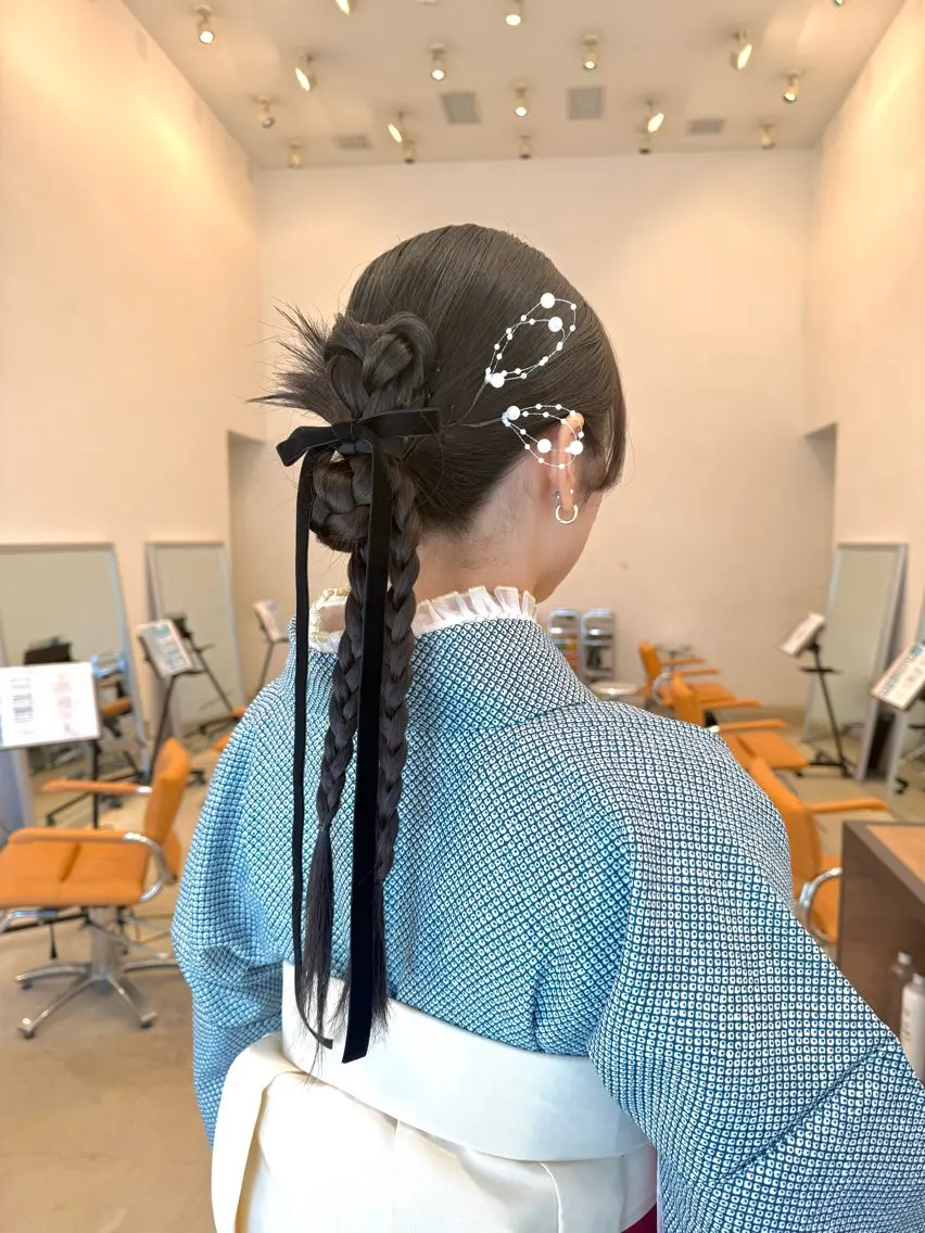 hair set(up style)🫧の写真