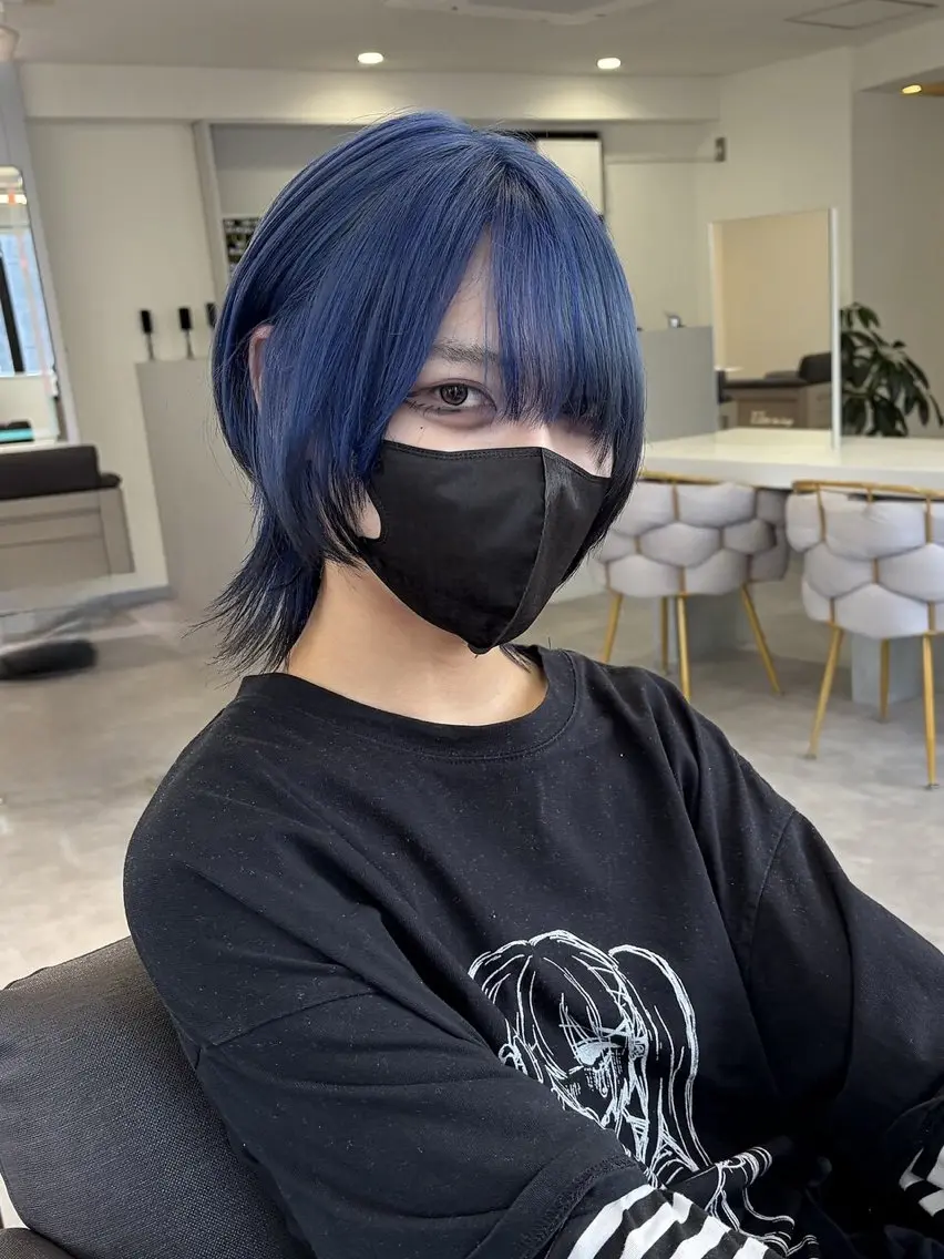セミロング ヘアカラー 得能 海翔のヘアスタイル