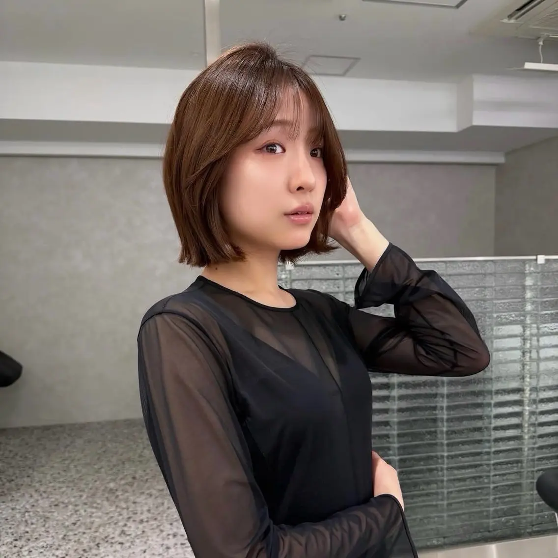 ショート ボブ 透明感カラー 🎀まりねのヘアスタイル