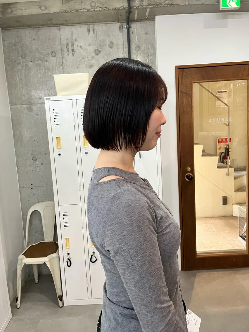ショート カット 縮毛矯正 トリートメント ボブ×縮毛矯正 ryotaのヘアスタイル