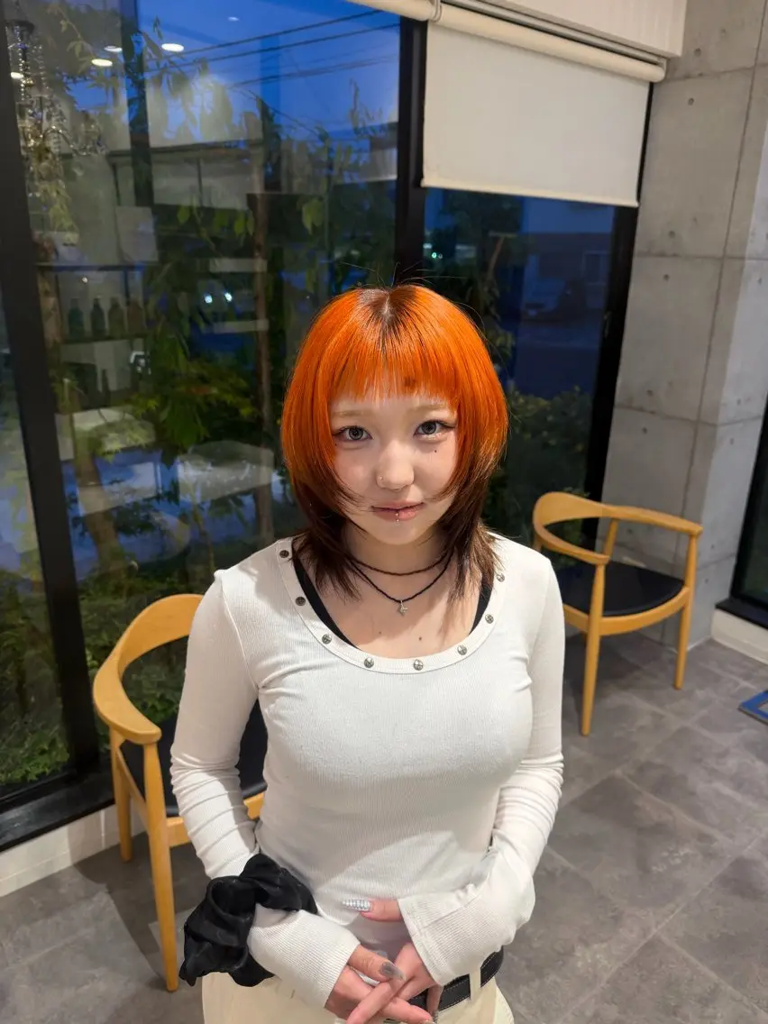 ショート ウルフカット 大野 智亜里のヘアスタイル