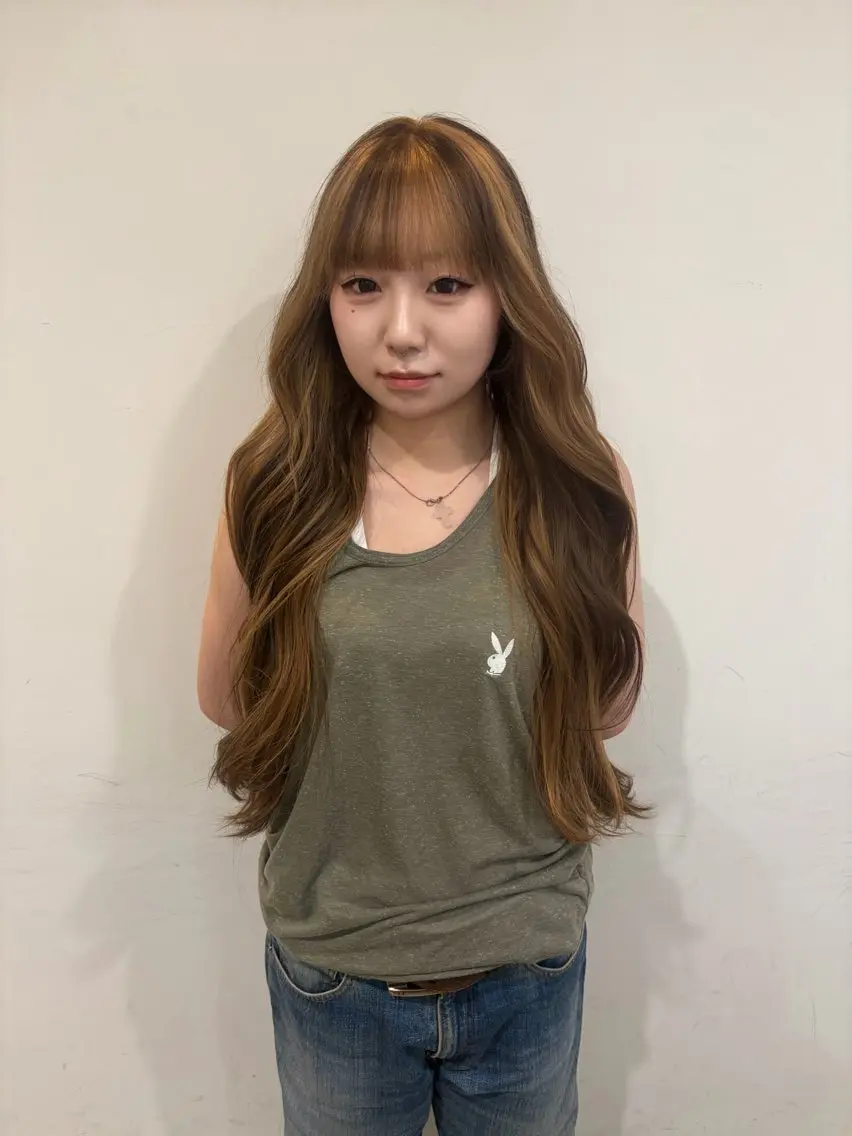 ロング カラー ヘアカラー °ʚ なじゅ ɞ° Defi梅田のヘアスタイル