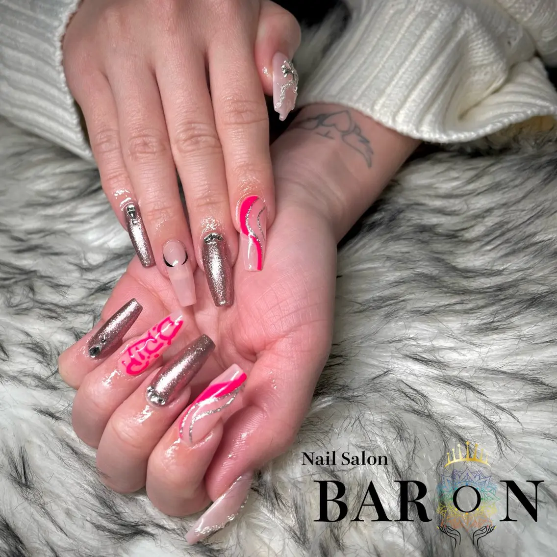 ネイル ハンドネイル ☆SAKI☆ BARON 店長のネイルデザイン