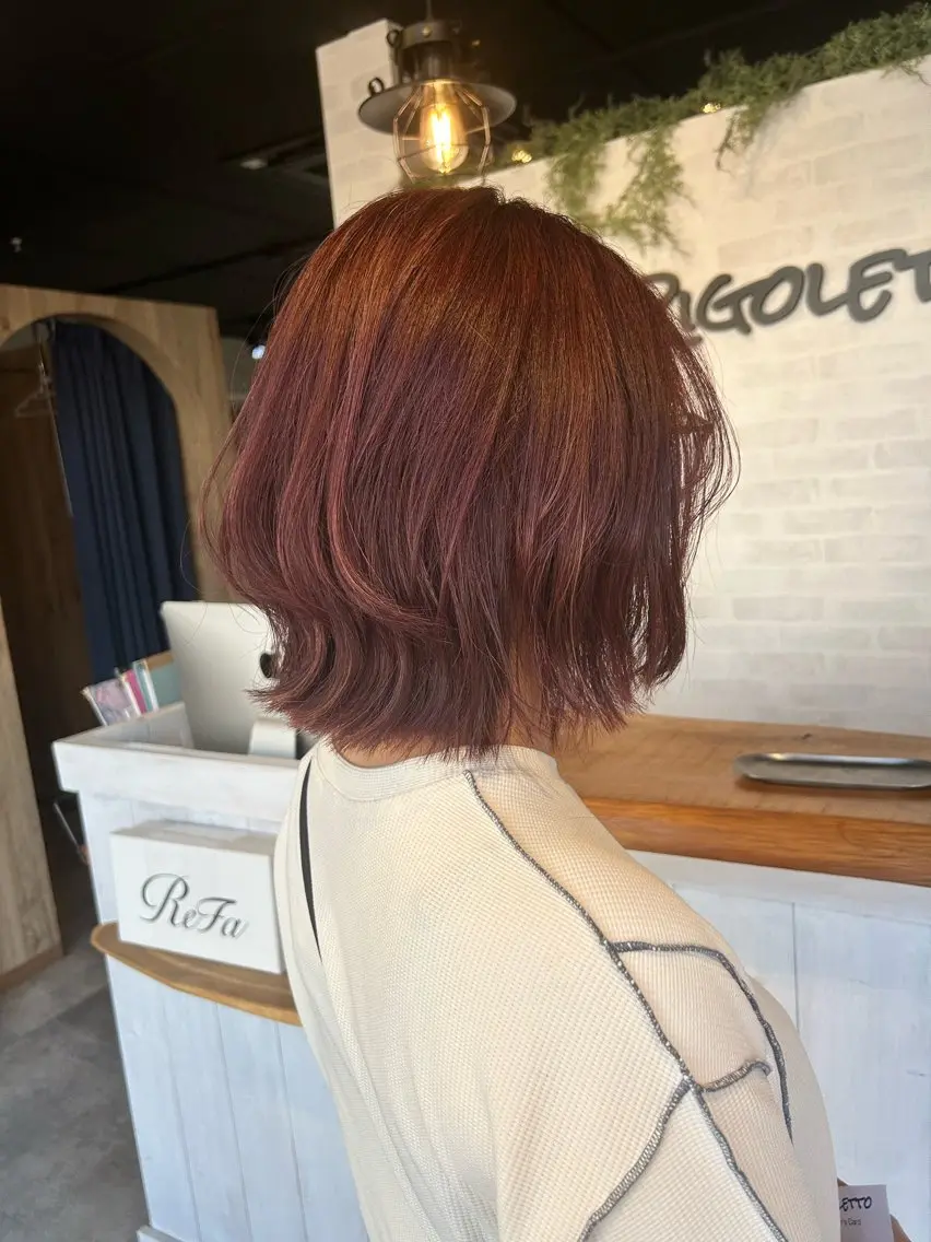 ショート ボブレイヤー ボブ レイヤーカット カット ショート/レイヤー 🎀細沼玲花のヘアスタイル