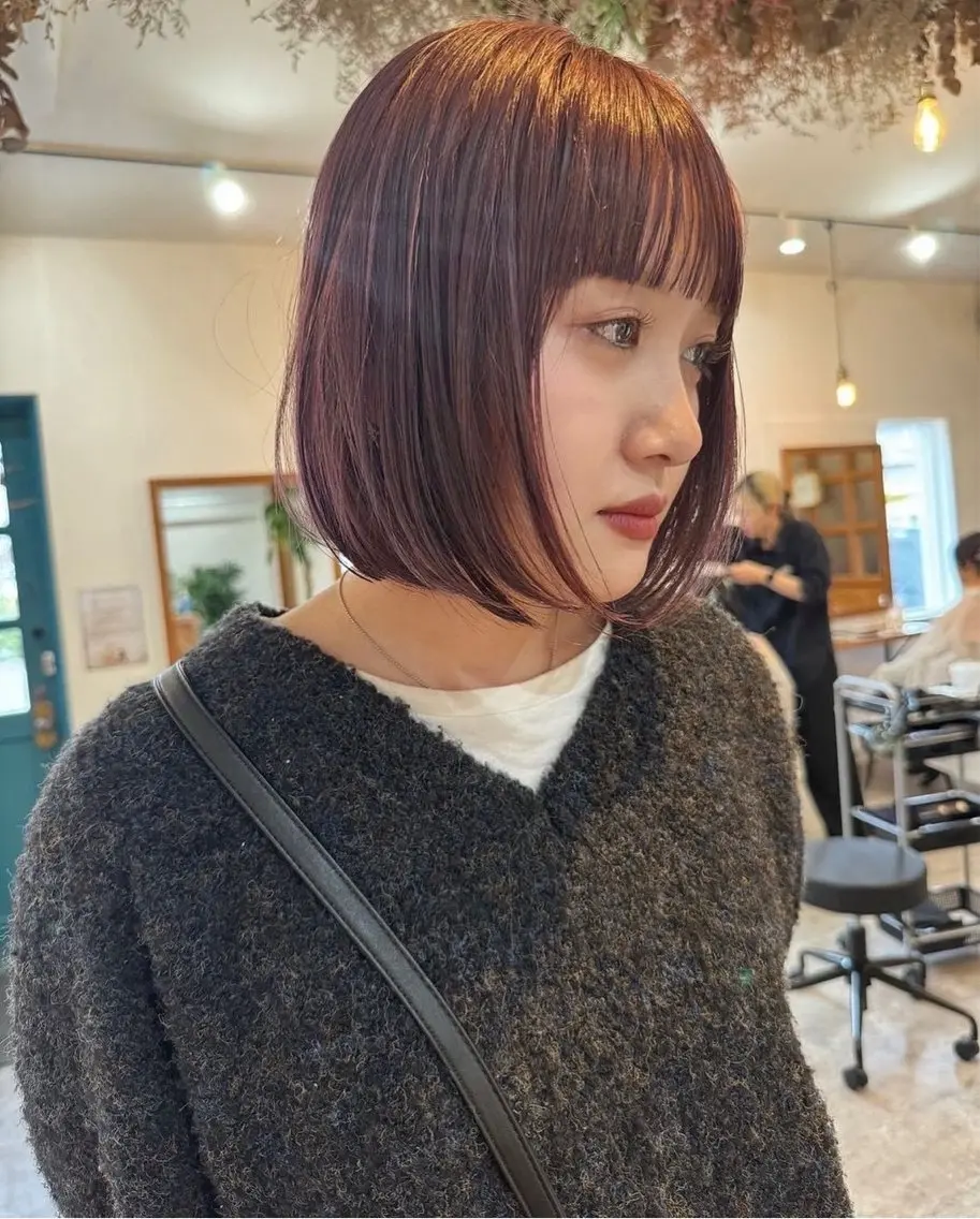 ショート カット ヘアカラー トリートメント 田村 雪華のヘアスタイル