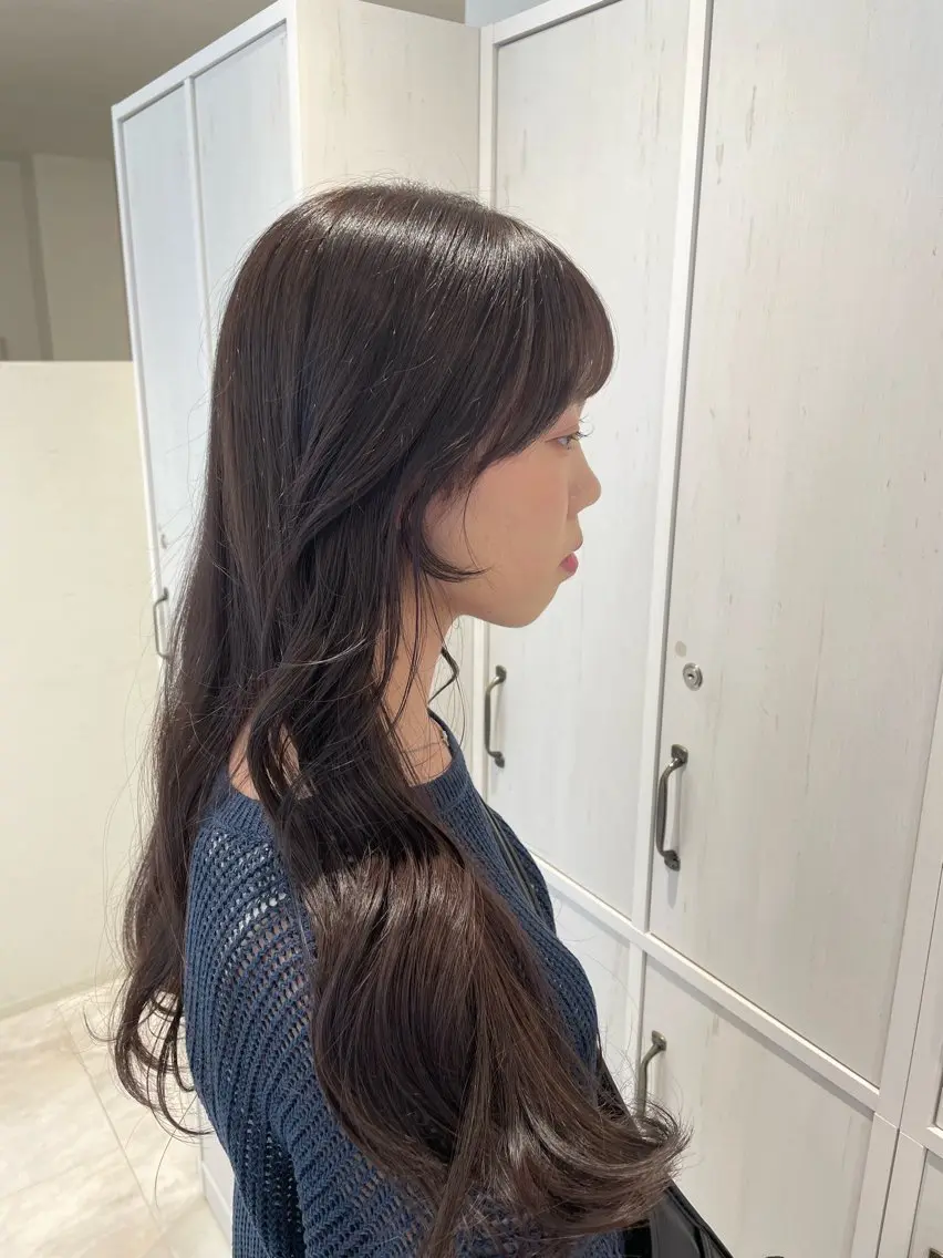 ロング カラー ヘアアレンジ 顔周りカット 🌟当日予約OK🌟 西野楓加のヘアスタイル