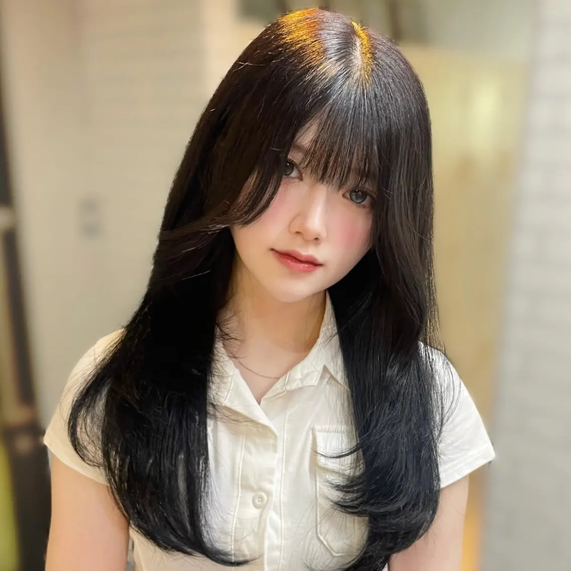 ミディアム カラー RAIRA 福岡韓国ヘア‧₊˚✧のヘアスタイル