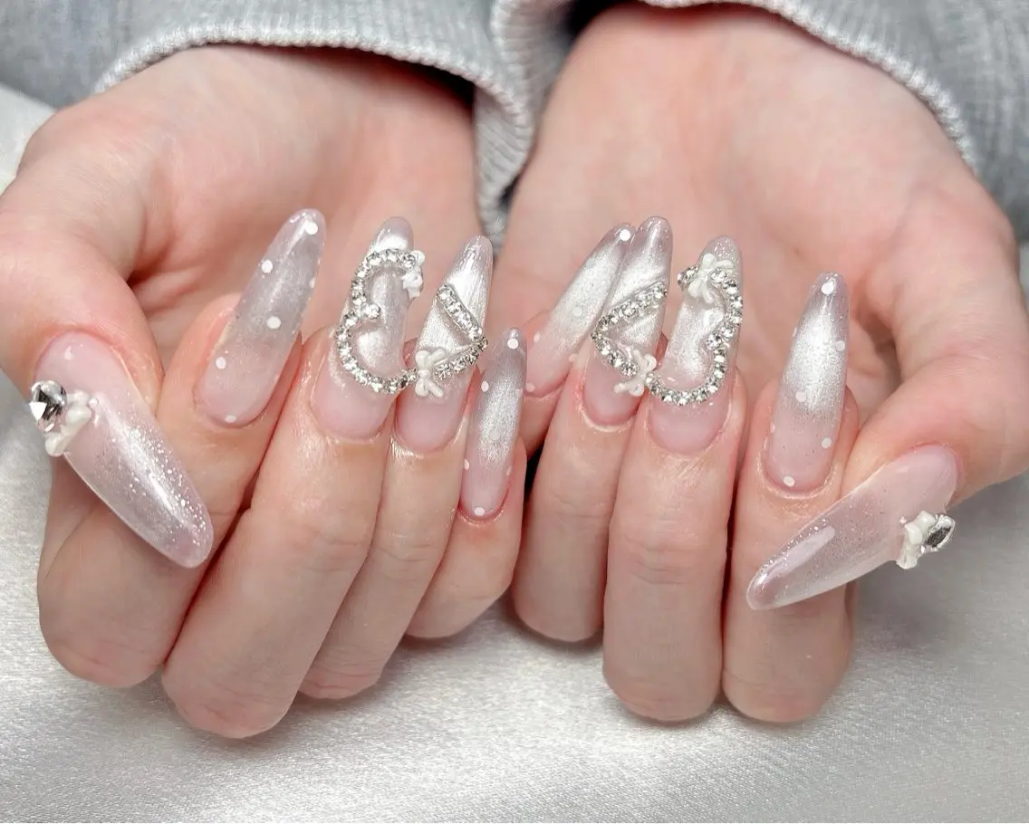 ネイル ハンドネイル Aura Nail 長さだし/パラジェルのネイルデザイン