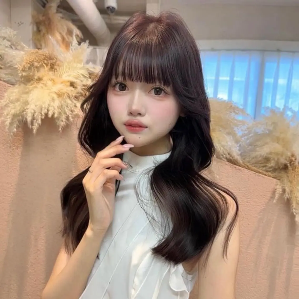 ロング カット ヘアカラー トリートメント ♡韓国/レイヤー カット/Ayana♡のヘアスタイル