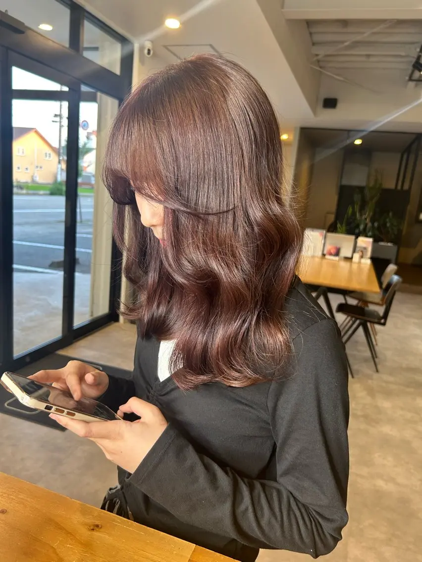 韓国人風透明感カラー＋バイカルテトリートメント(ロング料金別途)の写真