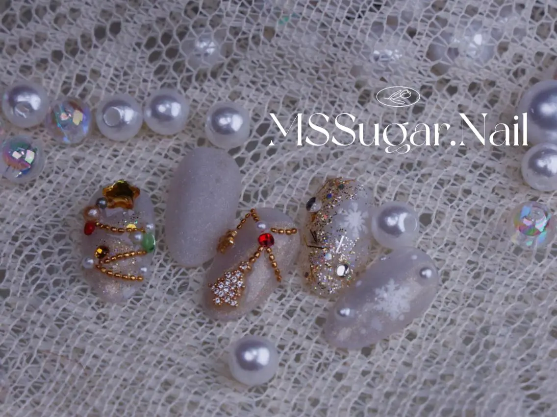 ネイル ハロウィン ロングネイル マグネットネイル スカルプネイル ネイルチップ MSSugar Nailのネイルデザイン