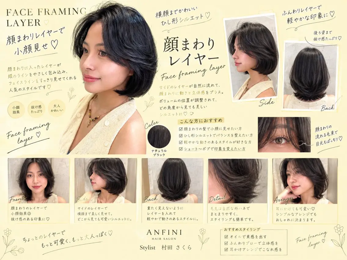 ミディアム ヘアカラー トリートメント さくら/縮毛矯正 レイヤー/🖤のヘアスタイル