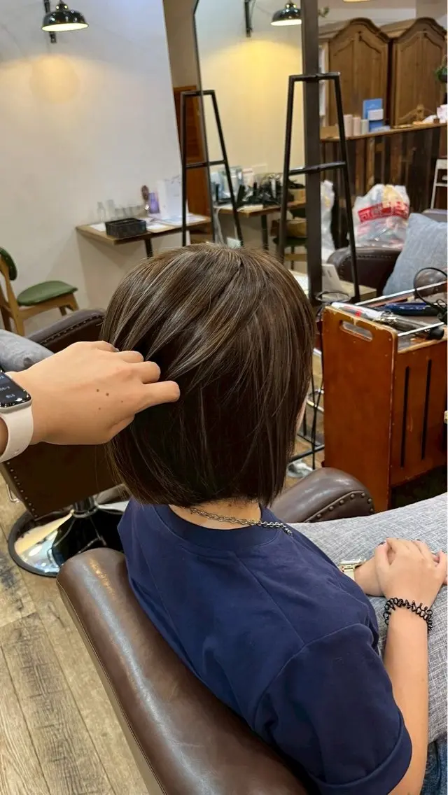 ハイライト+カラー+3step treatmentの写真