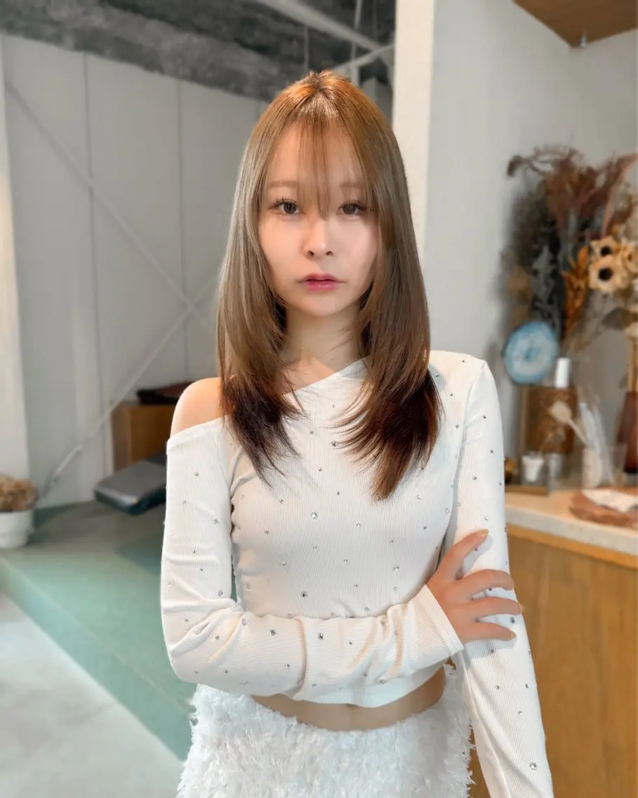 ミディアム 🔥コテ巻き風 ボブパーマ🔥のヘアスタイル