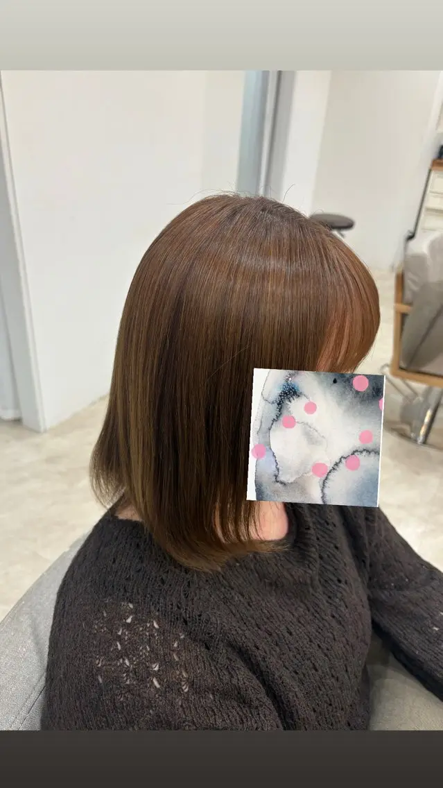 ミディアム 児島 彩羽のヘアスタイル