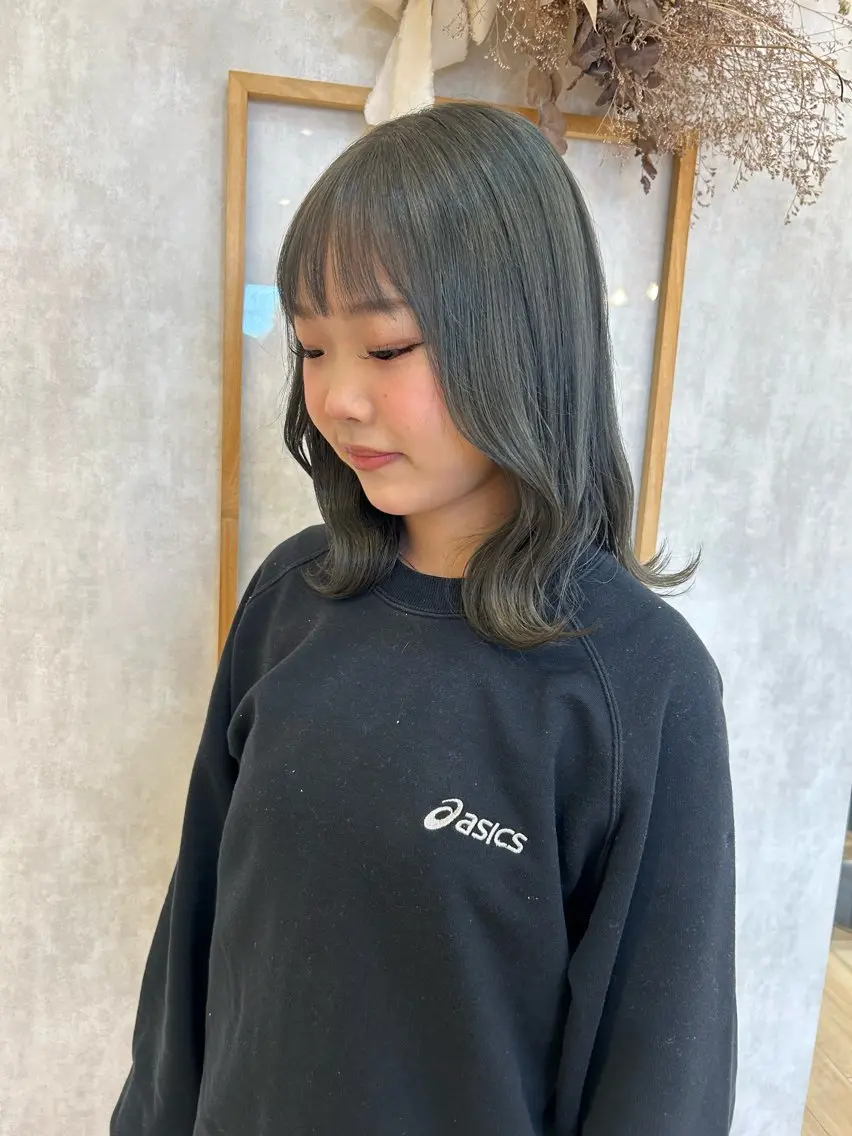 ミディアム ヘアカラー 田中 紫苑のヘアスタイル