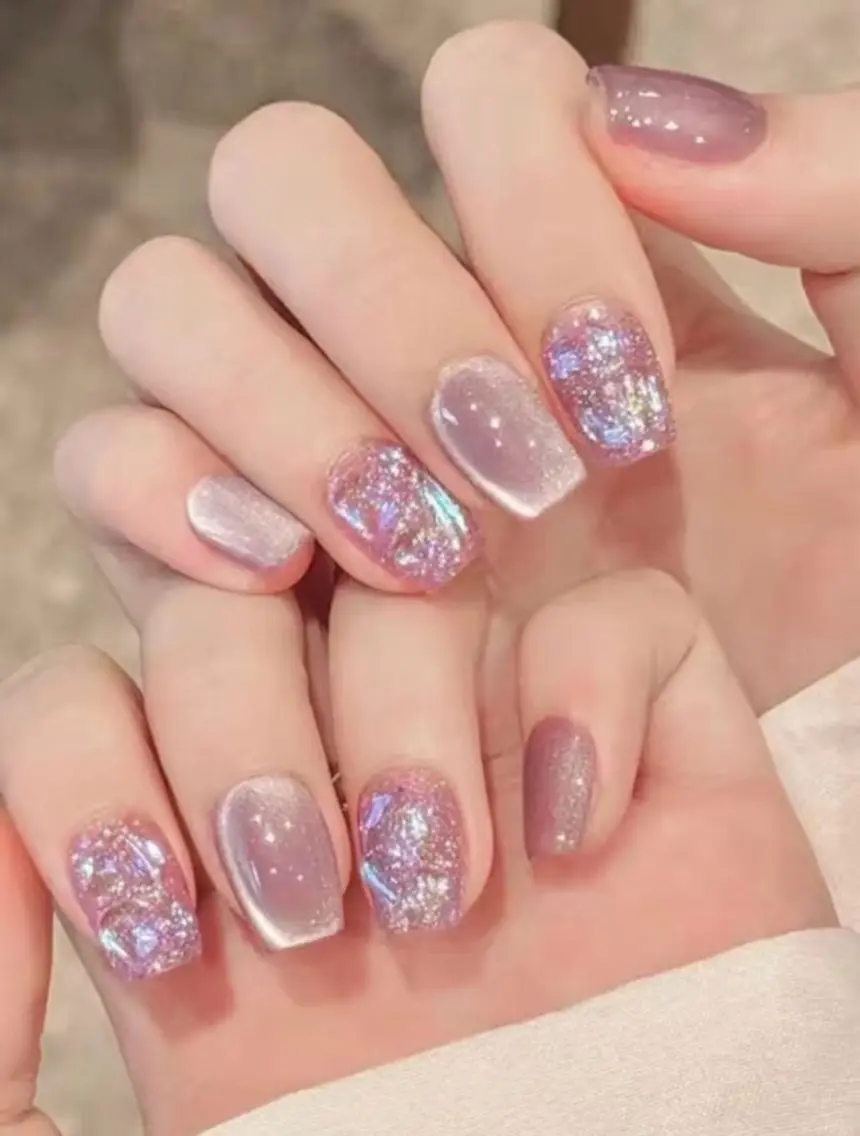 ネイル ハンドネイル H3 Nail Tsuki🦋💙のネイルデザイン