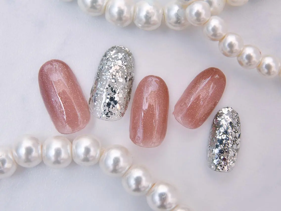 ネイル 桜ネイル 長さ出し フットネイル スカルプネイル 💗🪽Tiary Nail🪽💗のネイルデザイン