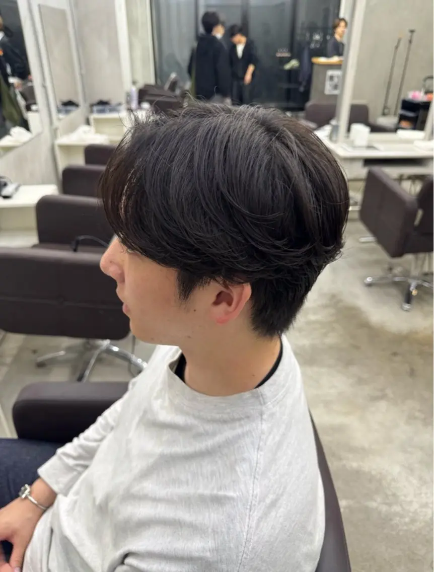 ショート パーマ メンズ メンズパーマ ニュアンスパーマ メンズカット/パーマ スギウラ　ヒサヤのヘアスタイル