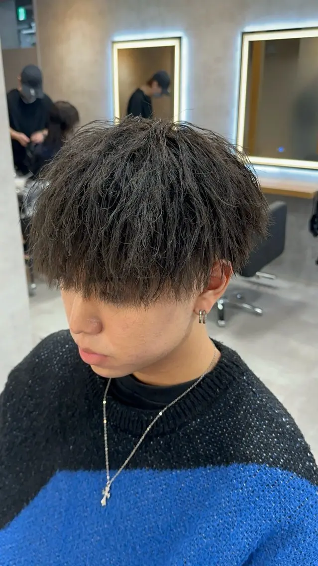 パーマ メンズ メンズパーマ メンズツイストパーマ ツイストパーマ カット パーマ 札幌メンズ指名 No. 1/光👑のヘアスタイル