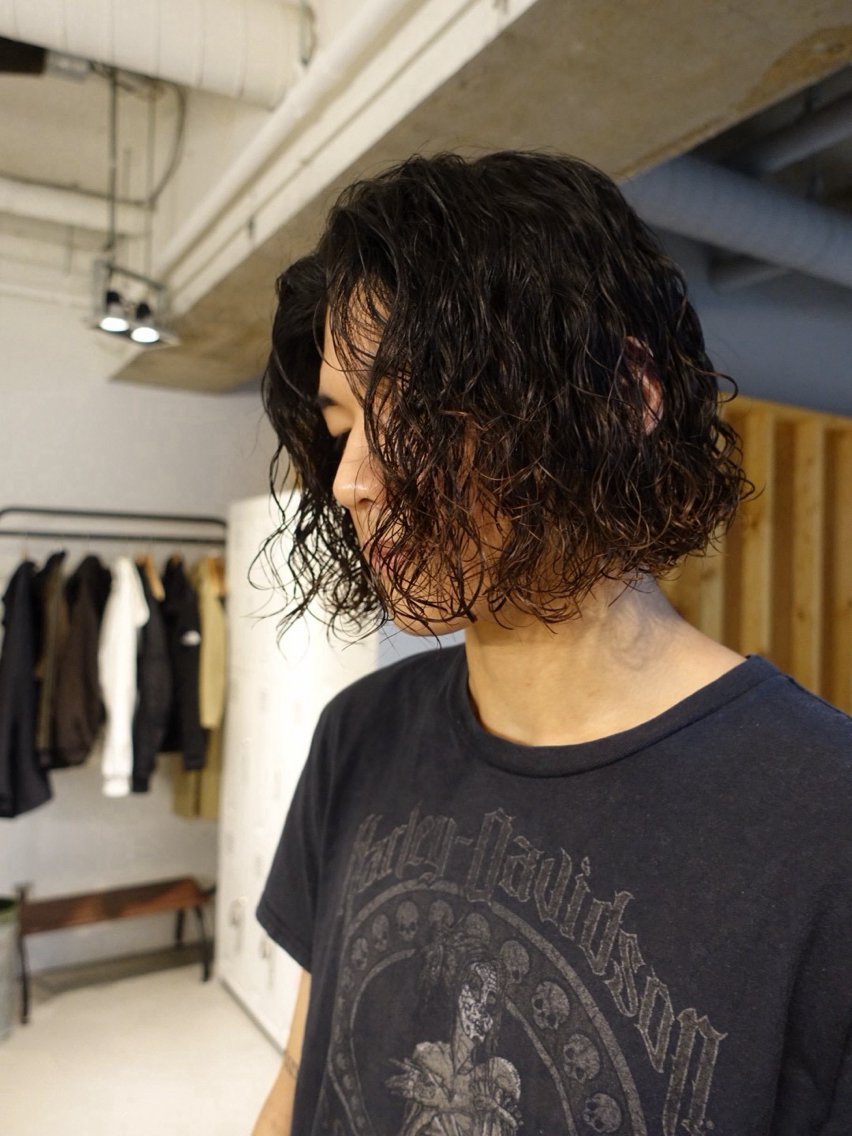 メンズ メンズパーマ 坂本康之介／パーマ &カラーモデル募集中のヘアスタイル