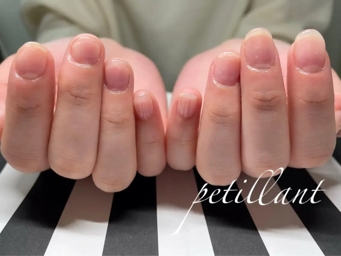 ネイル クリアネイル ジェルネイル nail salon petillantのネイルデザイン