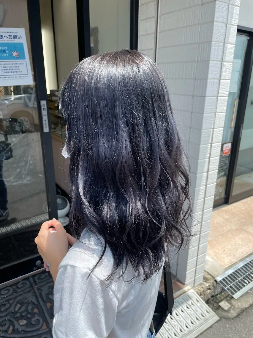 セミロング カラー Joliefille 高石店　かすみのヘアスタイル