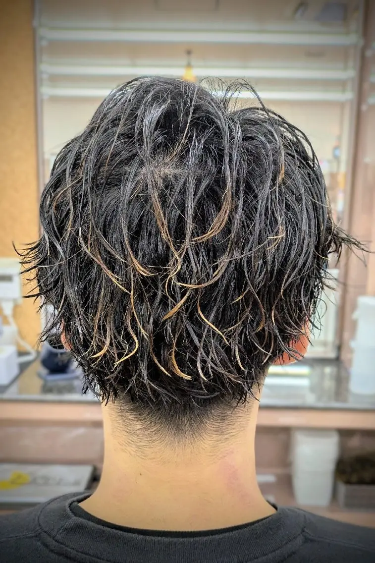 ショート パーマ 理容プラージュ燕三条 福井のヘアスタイル