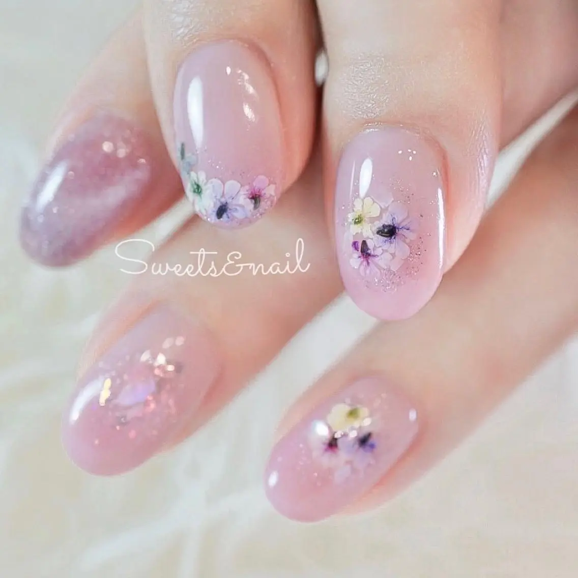 ネイル フラッシュネイル ジェルネイル Sweets＆ nail みなこのネイルデザイン