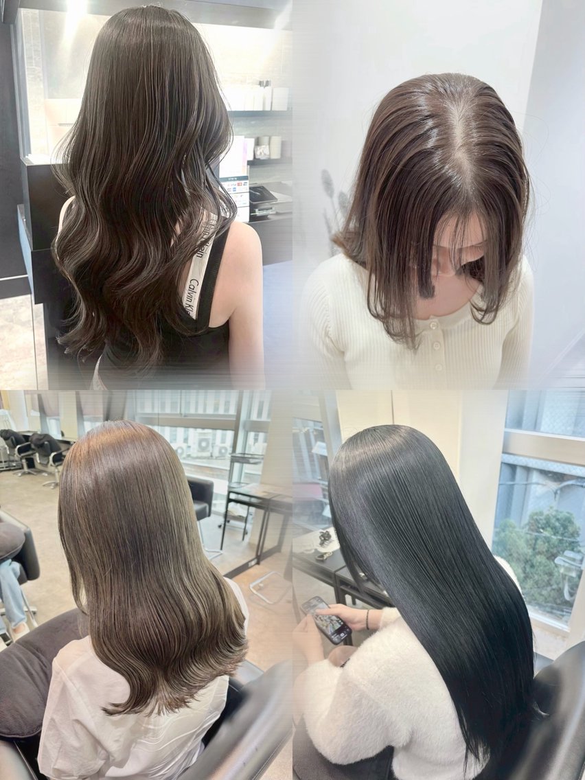 カラー ヘアカラー 韓国ヘア🇰🇷🩶 Fukaのヘアスタイル