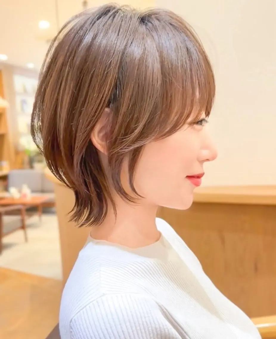 ショート 暖色・ベージュ♡ nanoha itoのヘアスタイル